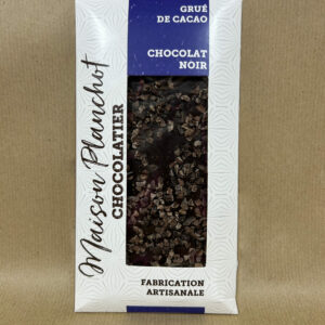 Tablette chocolat noir grué de cacao